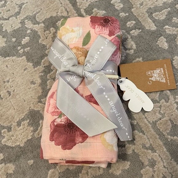 Angel Dear Other Angel Dear Pink Floral Swaddle Nwt Poshmark